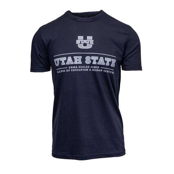 Utah State Emma Eccles College of Education Navy Short-Sleeve T-Shirt